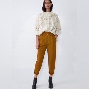 Zara Slouchy Paperbag Waist Trousers